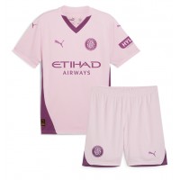 Echipament fotbal Girona Tricou Treilea 2024-25 pentru copii maneca scurta (+ Pantaloni scurti)